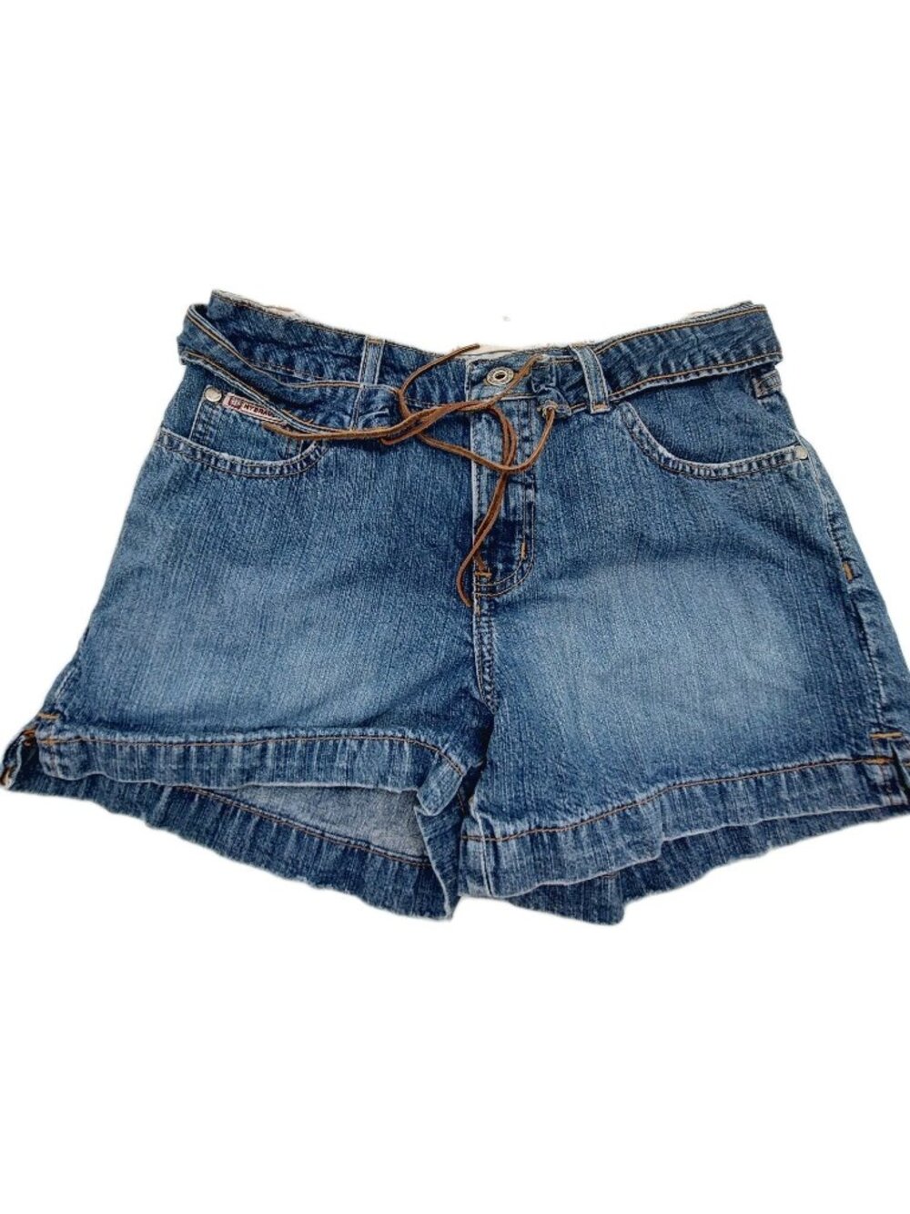 Hydraulic Womens Jean Shorts Size 5 / 6 With Drawstring Tie Size